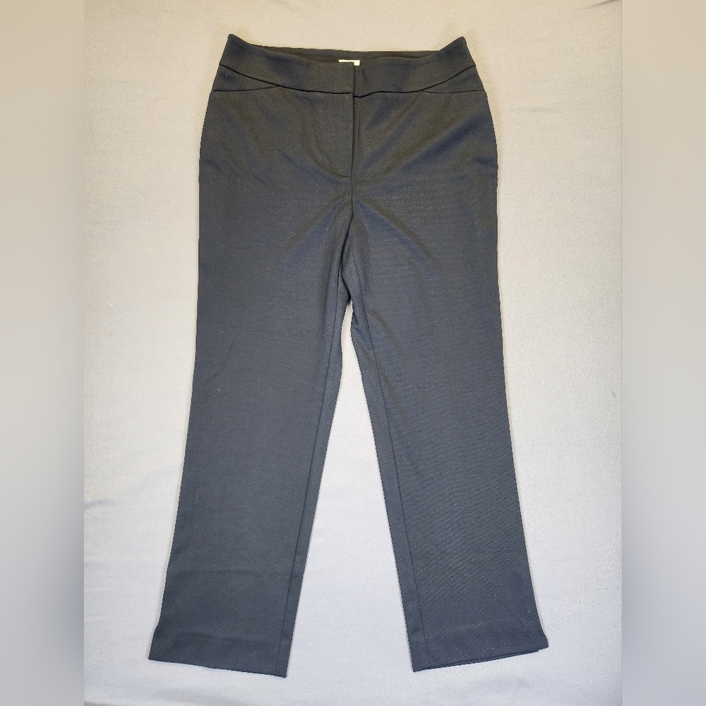 Chicos Black So Slimming Juliet Ankle Pants Size 0.5 US 6 Stretch Work Trousers